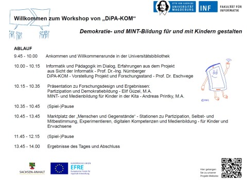 Ablauf des DiPA-KOM Workshop-Tages Ablauf des DiPA-KOM Workshop-Tages